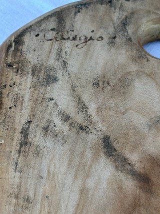 Tagliere in legno ciliegio firmato Emamm