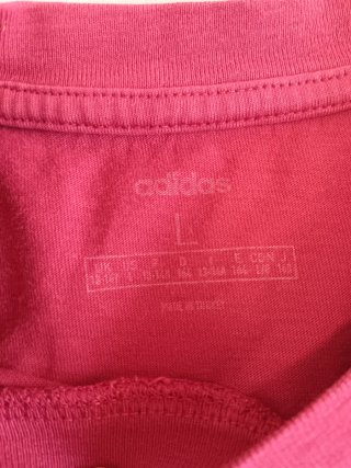 Camiseta Adidas burdeos talla L