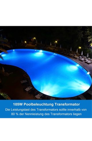 Transformador 105W Piscina Spa Bajo Voltaje