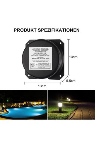 Transformador 105W Piscina Spa Bajo Voltaje