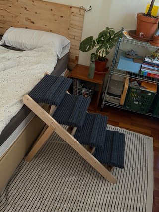 Rampa/escalera de madera para perros 2 en 1 – 80kg