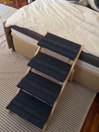 Rampa/escalera de madera para perros 2 en 1 – 80kg