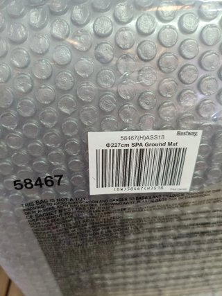 Cobertor Spa Bestway Ø227 cm Gris
