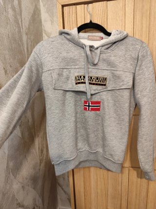 Sudadera gris infantil Talla 12 años