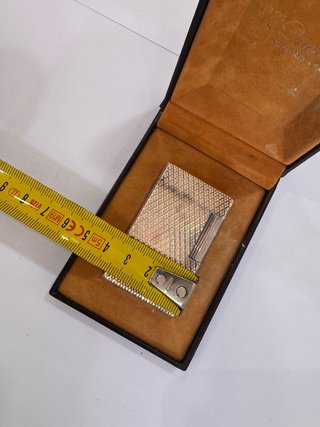 Encendedor de lujo vintage chapado con estuche original