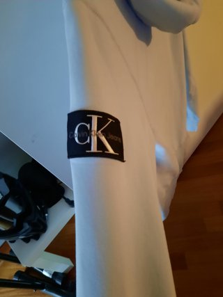 Felpa Calvin Klein Jeans azzurra XXS