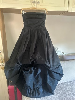 Vestido de fiesta negro palabra de honor