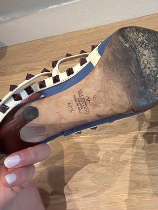 Valentino Garavani Rockstud 40.5 Azul/Blanco