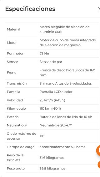 Bicicleta Eléctrica Plegable Nueva