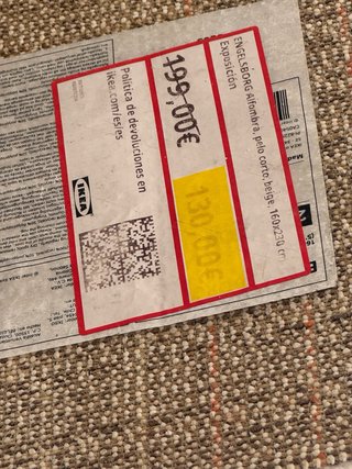 Tappeto Beige 160x230 cm Quasi Nuovo