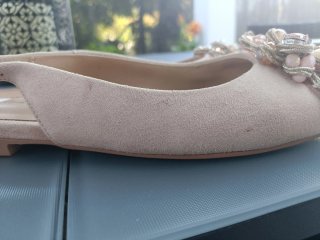 Zapatos planos Alma en Pena con pedrería