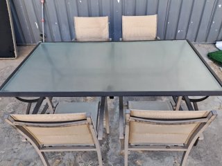 Mesa de Terraza con 4 Sillas