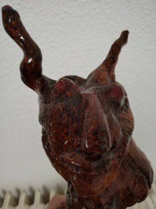 Figura abstracta única de madera