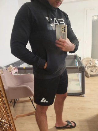Sudadera EA7 Emporio Armani Negra Gris