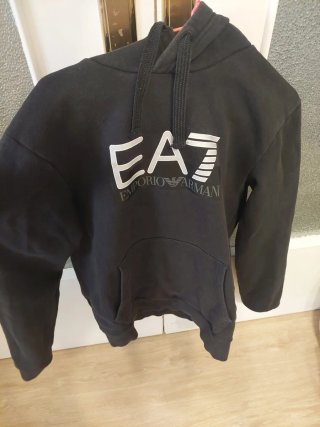 Sudadera EA7 Emporio Armani Negra Gris