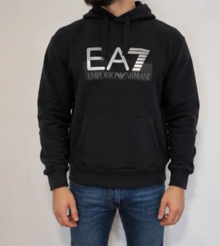 Sudadera EA7 Emporio Armani Negra Gris