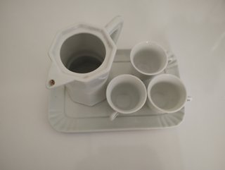 Soprammobile in ceramica – set caffè fisso