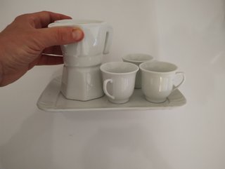 Soprammobile in ceramica – set caffè fisso