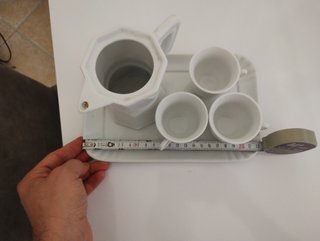 Soprammobile in ceramica – set caffè fisso