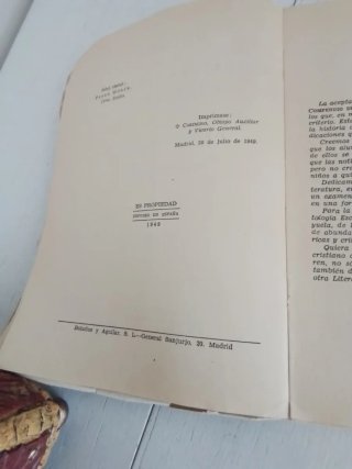 Libro antiguo Historia de la literatura española
