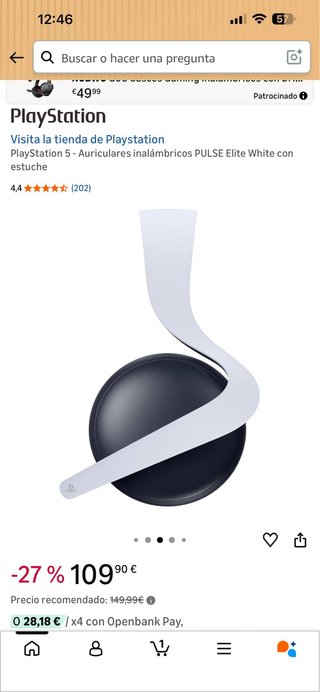 PlayStation 5 - Auriculares inalámbricos PULSE Eli