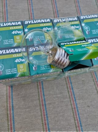 Lotto da 10 Lampadine 40W E27 Sfera chiara