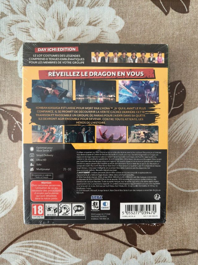 Xbox Yakuza Like A Dragon Day Ichi Steelbook