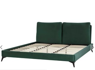Cama doble verde oscuro