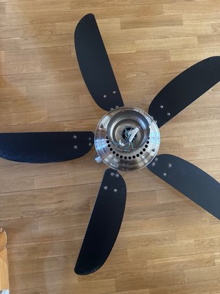 Lámpara Techo con Ventilador Madera