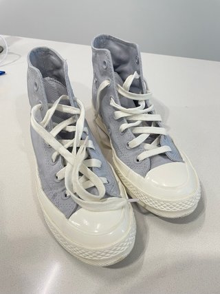 Sapatilhas Converse All Star azul claro e Branco