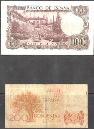 Lote 4 Billetes 50 Pesetas 1935 El Banco de España