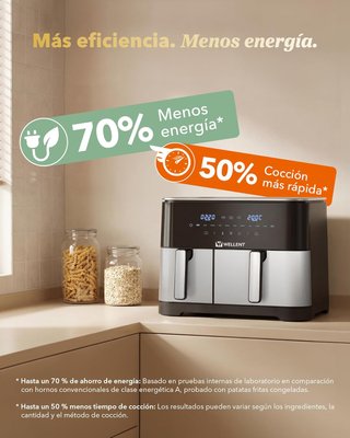 SIN ABRIR Freidora Doble Cesta 11L 2600W