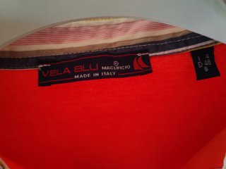 Polo uomo arancione collo camicia