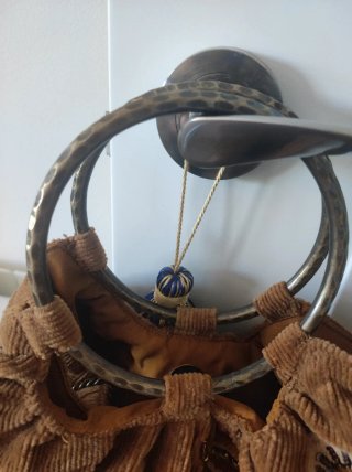 Bolso Zara Marrón con Abalorios