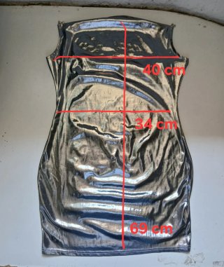 Mini abito Shein Argentato Taglia M