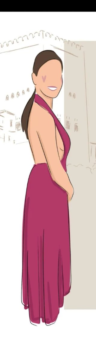 Vestido de fiesta morado