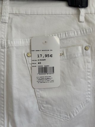 Pantalón blanco talla L sin estrenar