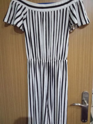 Mono rayas blanco y negro talla M