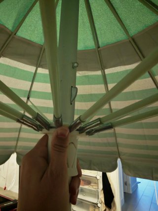 Sombrilla Monty Aluminio Antiviento 240cm