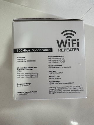 Repetidor WiFi 2.4GHz y 5GHz 300/1200Mbps