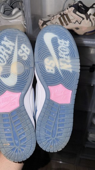 Nike SB Zapatillas Suela Azul y Rosa