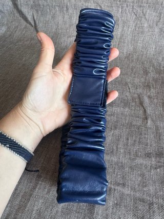 Cintura elastica blu vintage