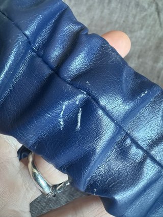 Cintura elastica blu vintage