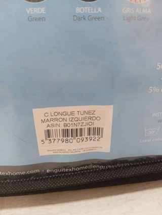 Funda Chaise Longue Brazo Izquierdo Marrón