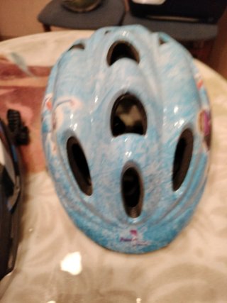2 Cascos Bici Niños Azul/Rosa