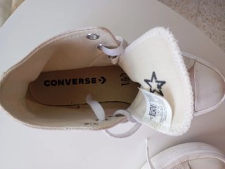 Converse lila pastel plataforma alta blanca