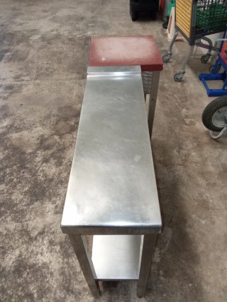 Mesa auxiliar acero inoxidable