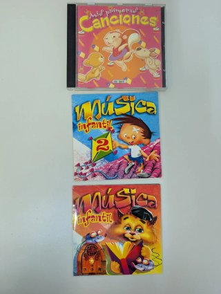 3 CDS, Mis primeras canciones + 2 Música Infantil.