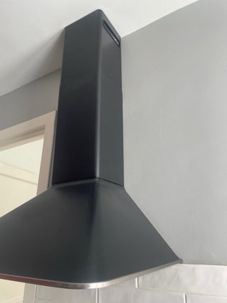 Campana extractora negra mate 60cm