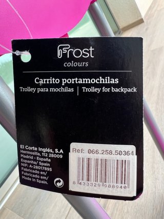 Carrito Portamochilas Frost (El Corte Inglés)